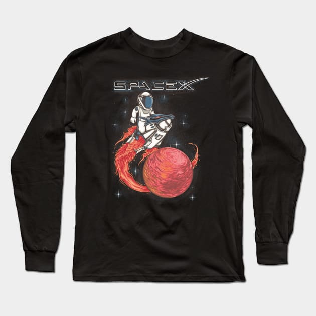 space x Long Sleeve T-Shirt by opoyostudio